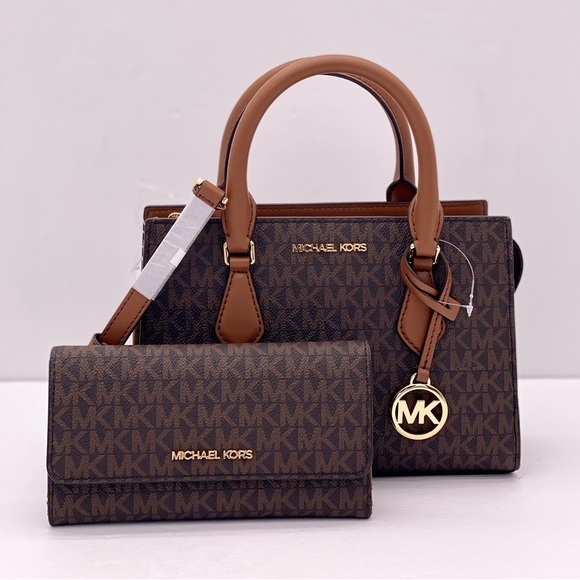 Michael Kors Small Sheila Satchel Crossbody Bag and Wallet Set - Picture 1 of 13